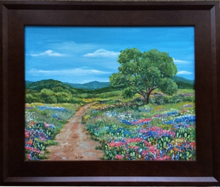 Hill Country Wildflowers by artist Luz Curran-Gartner